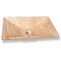Baden Bath Rectangular Travertine Vessel Sink