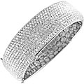 18k White Gold 16 1/10ct TDW Diamond Bangle (G-H, VS2)