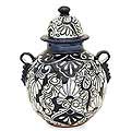 Blue and White Ceramic Vase (Mexico)