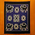 'Thai Elephant' Cotton Wall Hanging (Thailand)