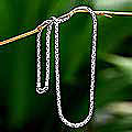 Sterling Silver 'Rice Seeds' Chain Necklace (Indonesia)