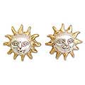 22k Goldplated Sterling Silver 'Jolly Sun' Earrings (Mexico)