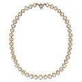 Stainless Steel 'Pink Sea Breath' Pearl and Peridot Strand Necklace (Thailand)