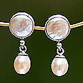 Pearl 'Sea Princess' Dangle Earrings (Indonesia)