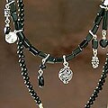 Onyx and Quartz 'Night Magic' Necklace (India)