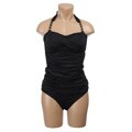 Anne Cole Women's Beaded Chain Shirred Bandeau Tankini