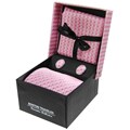 Boston Traveler Tie/ Cuff Links/ Handkerchief Gift Set