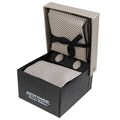 Boston Traveler Tie/ Cuff Links/ Handkerchief Gift Set
