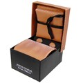 Boston Traveler Tie/ Cuff Link/ Handkerchief Gift Set