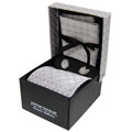 Boston Traveler Tie/ Cuff Link/ Handkerchief Gift Set