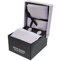 Boston Traveler Tie/ Cuff Link and Handkerchief Gift Set