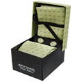 Boston Traveler Tie/ Cuff Link and Handkerchief Gift Set