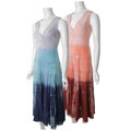 Cute Options Junior's Sleeveless Tie-dye Maxi Dress
