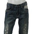 Yaso Men's Vintage Wash Flap Pocket Denim Jeans