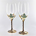 Handcrafted Butterfly Wine Glass Set