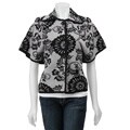 Cyrus Women's 3-button Floral Cardigan