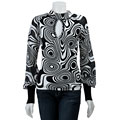 Cyrus Women's Printed Raglan Puff Sleeve Top