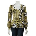 Cyrus Women's Printed Bishop Sleeve Shirt