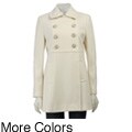 Kenneth Cole Women's Double-breasted Wool Blend Coat