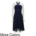 Connected Apparel Women's Multi Chiffon Dress