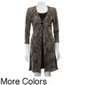 Connected Apparel Women's Printed Dress