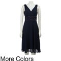 Connected Apparel Women's Multi Chiffon Dress