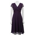 Connected Apparel Women's Amethyst Chiffon Dress