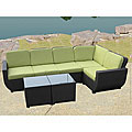 Arbor Resin Wicker 7-piece Outdoor Sectional Patio Set