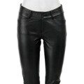 Avanti Women's Black Leather Pants
