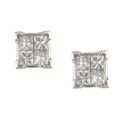 14k White Gold 1/2ct TDW Diamond Composite Earrings (H, I1)