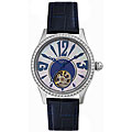 Burgi Women's Diamond Open Heart Automatic Watch