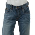 Rivet De Cru Men's Leather-trimmed Denim Jeans