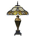 Tiffany-style Majestic Elegance Table Lamp