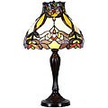 Tiffany-style Orchid Splendor Table Lamp