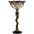 Tiffany-style Pansy Table Torchiere