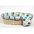 Mod Diamonds and Stripes Moses Basket