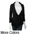 Contact Women's Rib Shawl Collar 2-button Sweater