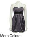 Necessary Objects Junior's Strapless Corset Dress