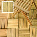 Premium Plantation Teak Deck Tiles (Pack of 20)