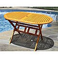 Eucalyptus Wood 120-cm Oval Dining Table