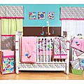 Bacati Botanical Sanctuary 10-piece Crib Bedding Set