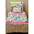 Bacati Botanical Sanctuary Multicolor Toddler Bedding Set