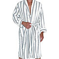 Alexander Del Rossa Men's Velour Bathrobe