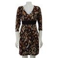 Tiana B Women's Abstrat Animal Print Sweater Dress