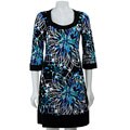 Tiana B. Women's Printed Scoop Neck Dress