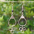 Silverplated 'Three Tips of Africa' Earrings (Kenya)