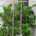 Silver Electroplated Long Beauty Earrings (Kenya)