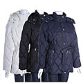Tommy Hilfiger Women's Belted Diamond Quilt Down Jacket