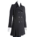 Tommy Hilfiger Charcoal Double-breasted Wool Walker Coat