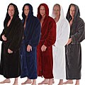 Alexander Del Rossa Men's Fleece Hooded Bathrobe